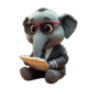 a pixar style smart baby elephant as 1 removebg preview